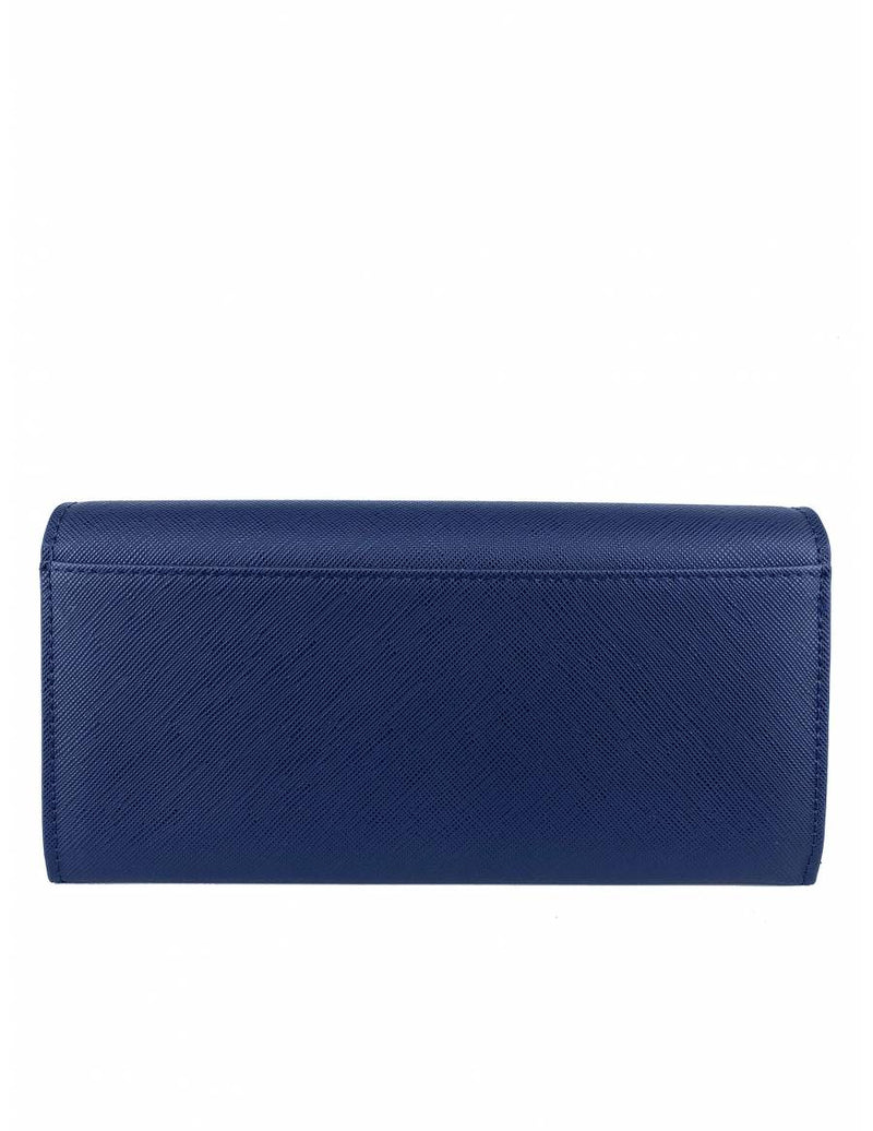 Mel & Co Saffiano-Effect Basic Flap Long Wallet