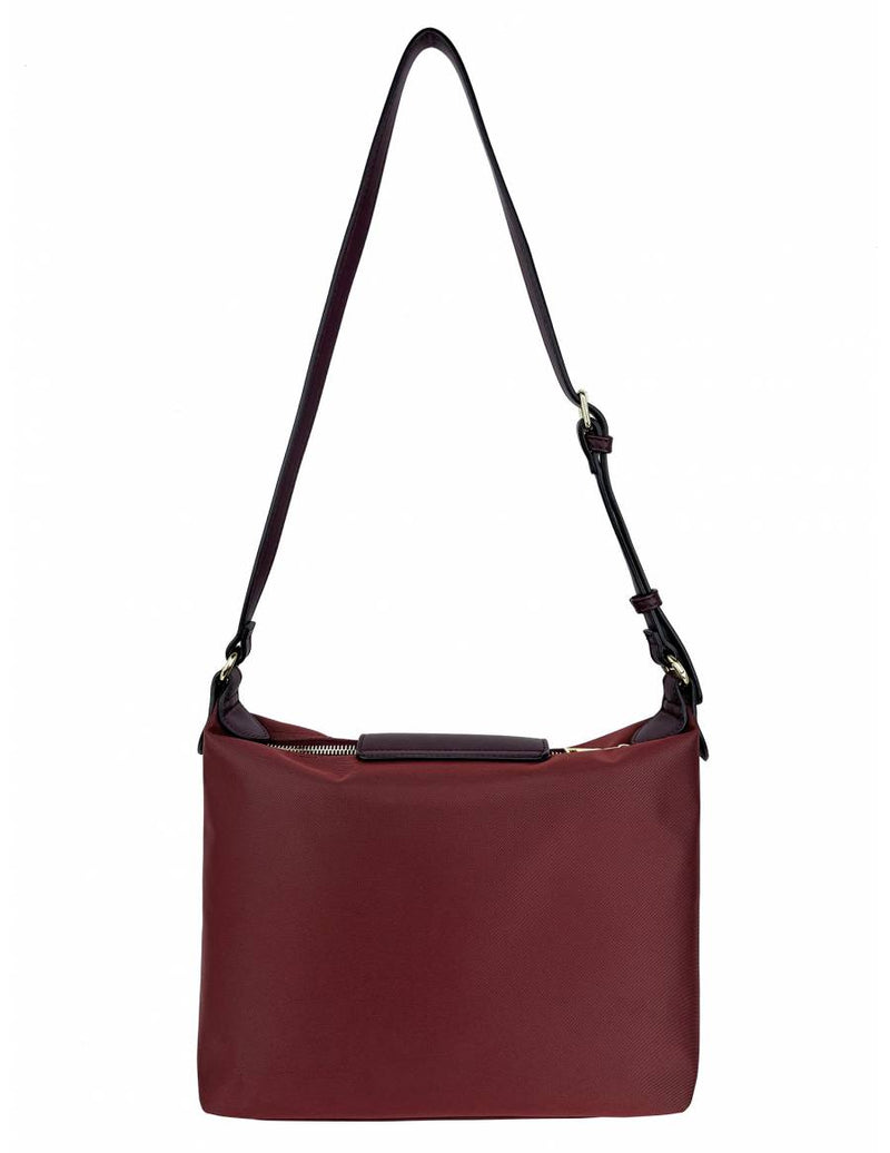 Mel & Co Nylon Sling Bag With Flap Cover