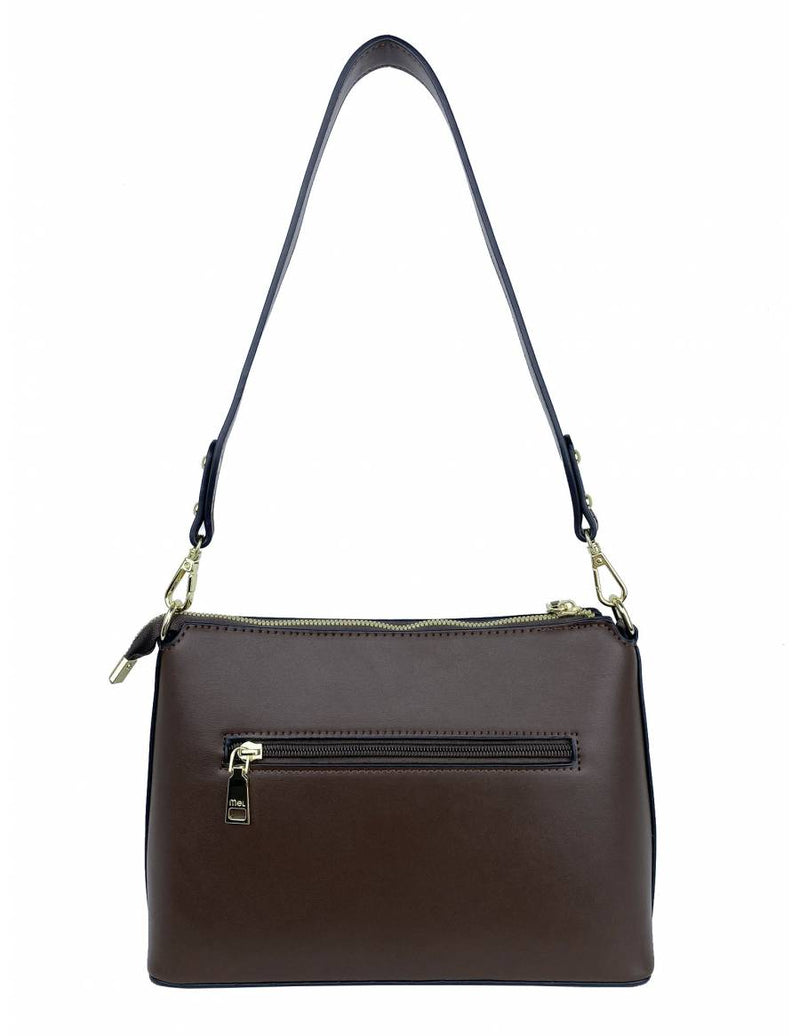 Basic Faux Leather Shoulder Sling Bag