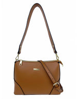 Basic Faux Leather Shoulder Sling Bag