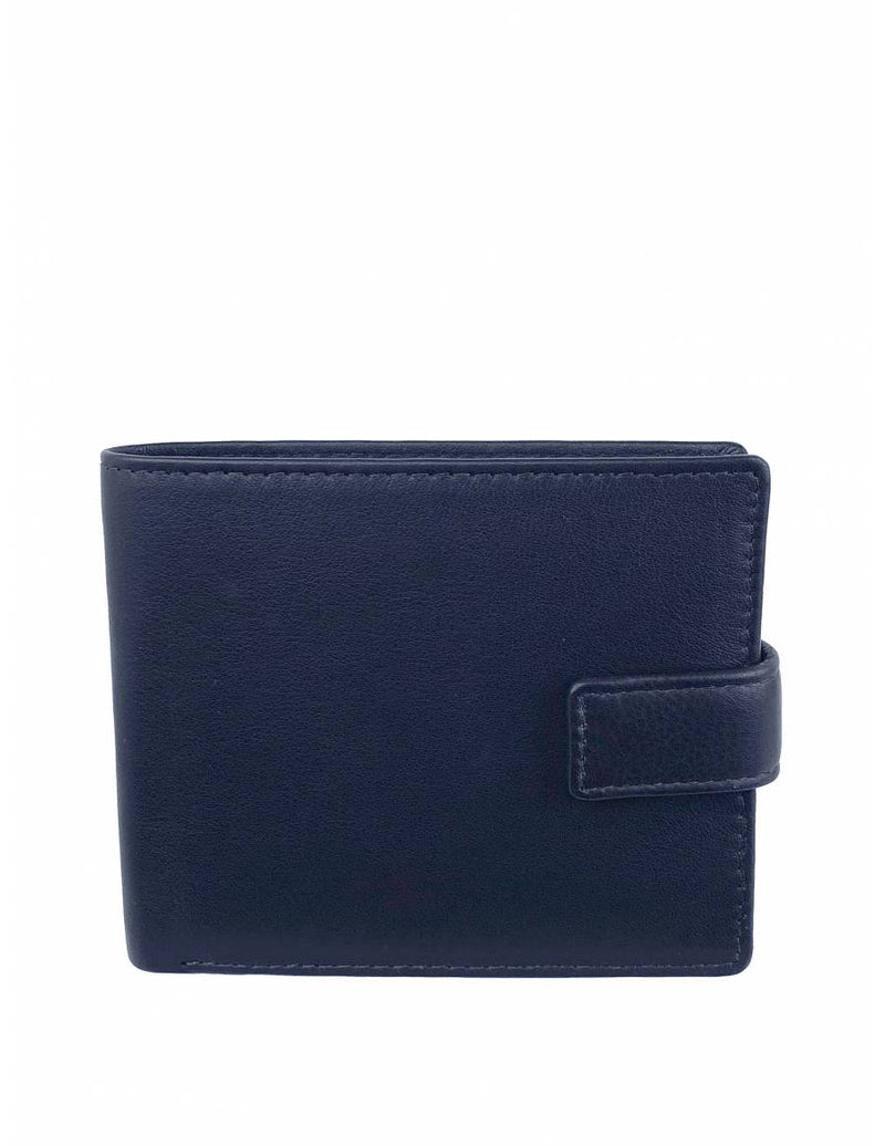 Mel & Co Genuine Leather Bi-Fold With Snap Closure