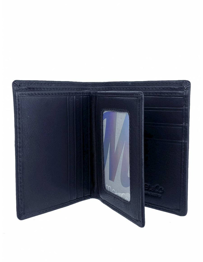 Mel & Co Genuine Leather Center Flap Compact Wallet