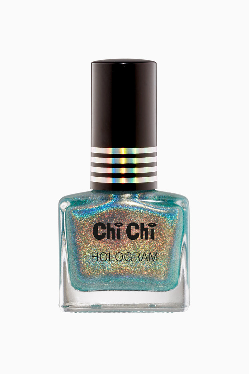 Chi Chi Hologram Nail Polish - Aqua