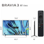 Sony 85" Bravia 3 4K HDR Google TV