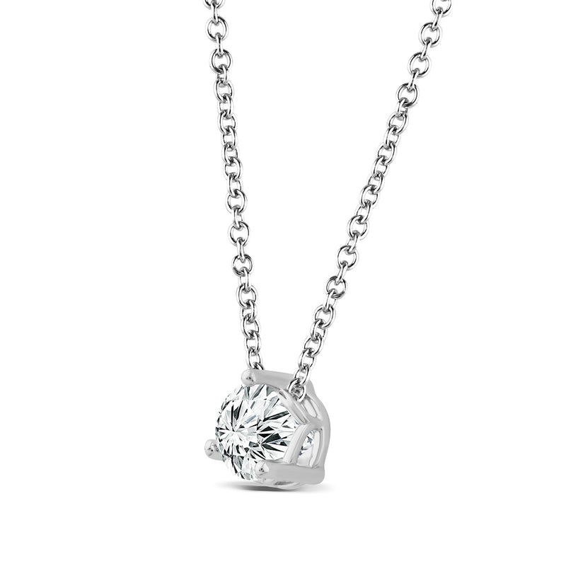 Nirvana DGA 18Ct WG 2.00ct F VS2 Round Lab Grown Diamond Necklace 40-50cm