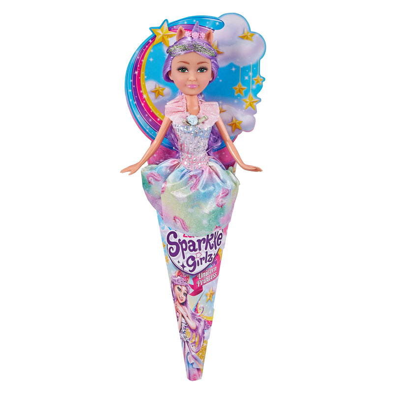 WT Sparkle Girlz 10.5" Unicorn Princes Bulk