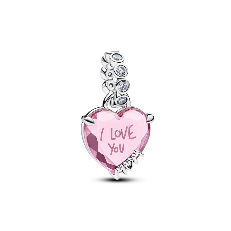 Pandora Sterling Silver Dangle W Pink Clear Cz Charm – Prouds Fiji