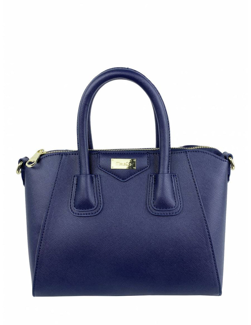 Mel & Co Saffiano Leatherette Satchel Bag