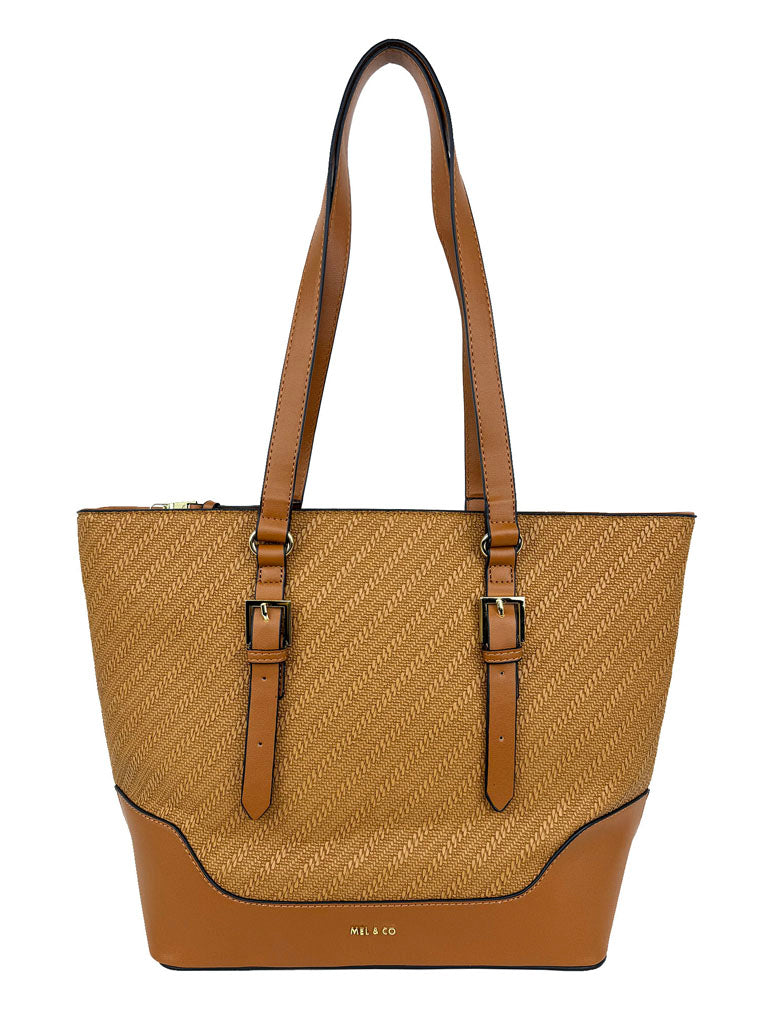 Braid Embossed Tote Bag