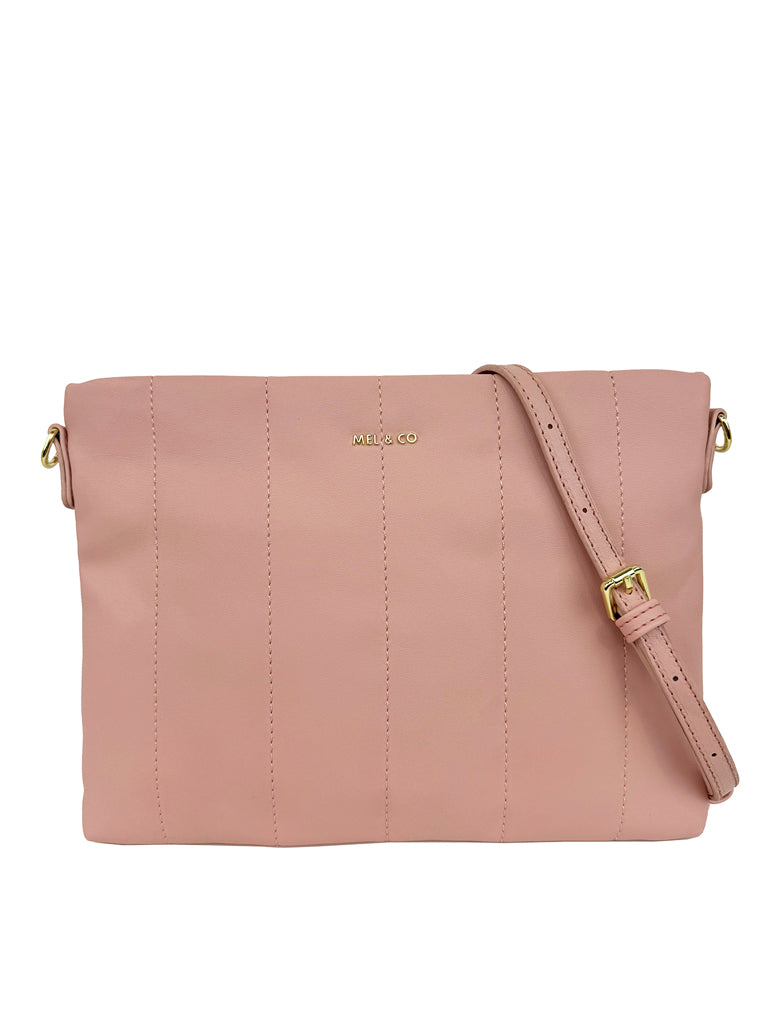 Linear Quilted Sling Bag
