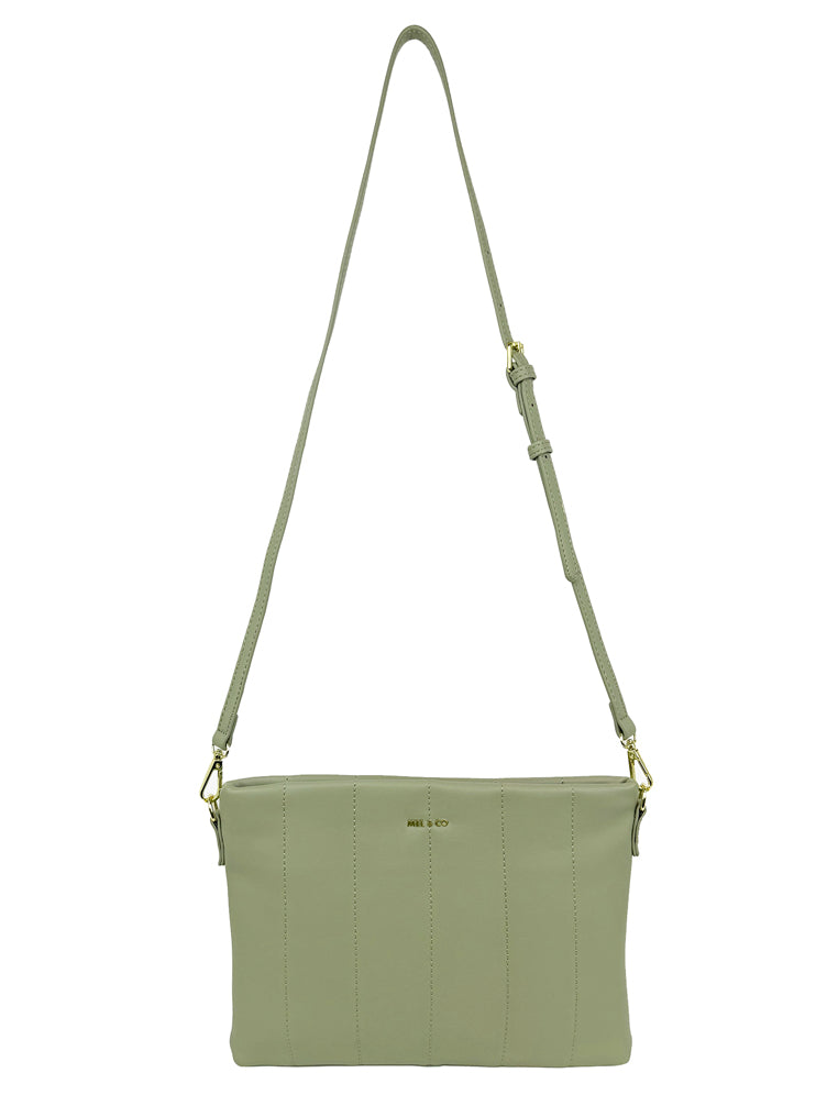 Linear Quilted Sling Bag