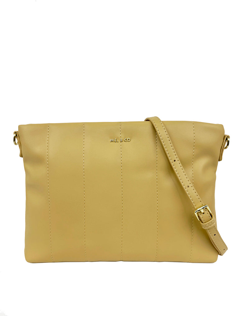 Linear Quilted Sling Bag