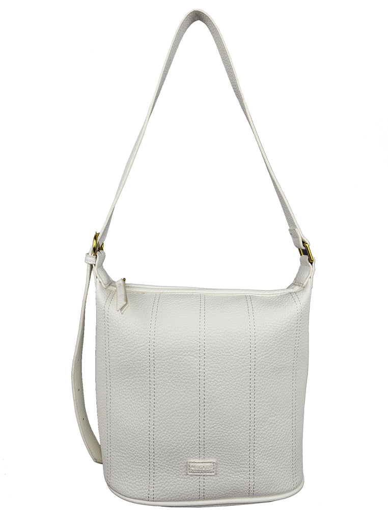 Pebbled Texture Stitch Shoulder Bag