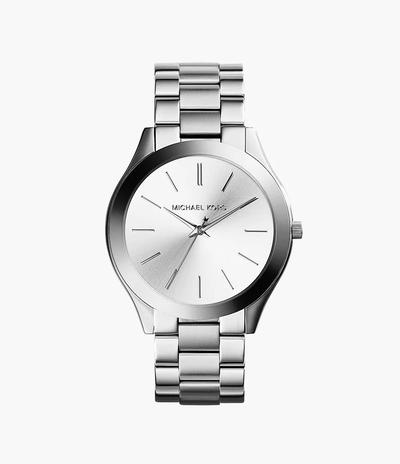 MK Womens Runway Silver-Tone Watch  42mm