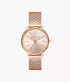 MK Pyper Quartz Crystal Rose Gold Dial Ladies Watch