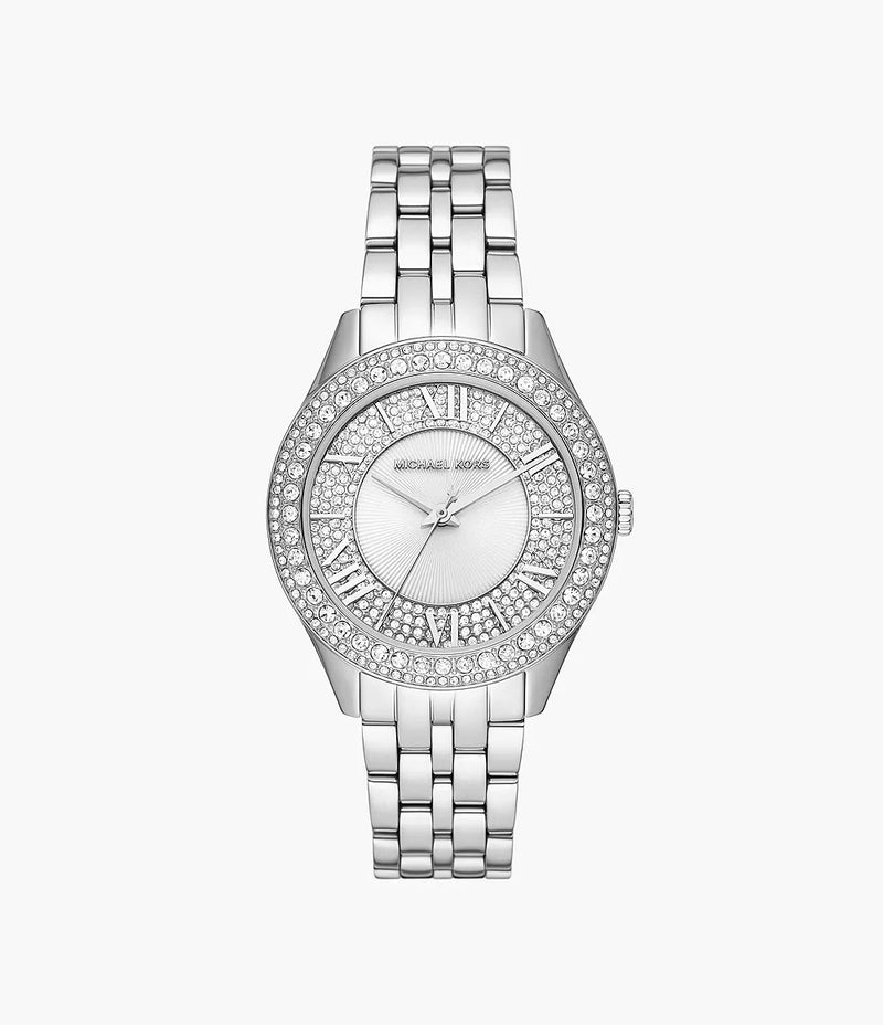 MK Harlowe Three-Hand Stainless Steel Watch