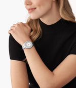 MK Harlowe Three-Hand Stainless Steel Watch