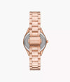 MK Lauryn Three-Hand Rose Gold-Tone Stainless Steel Watch