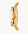 MK Lexington Three-Hand Gold-Tone Stainless Steel Watch
