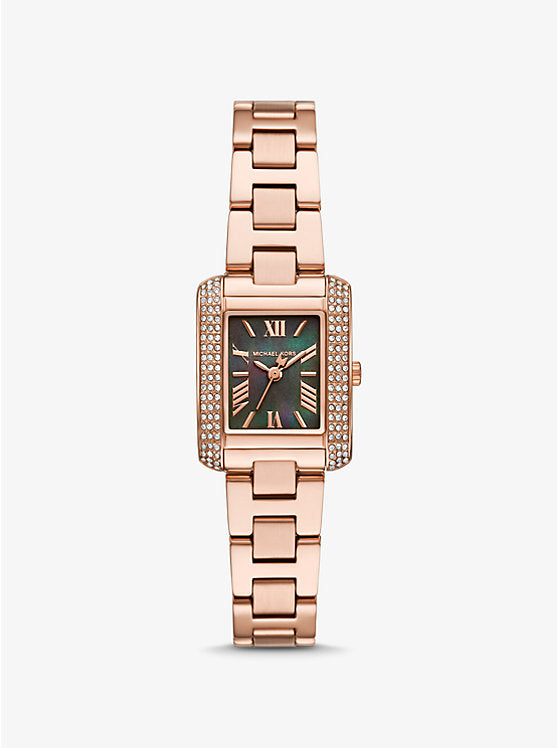MK Emery ladies Rose Gold-Tone Stainless Steel Watch