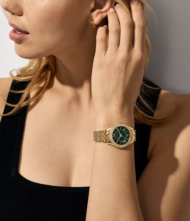 MK Harlowe ladies Gold-Tone Stainless Steel Watch