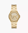 MK Lennox Three-Hand Gold-Tone Stainless Steel Watch