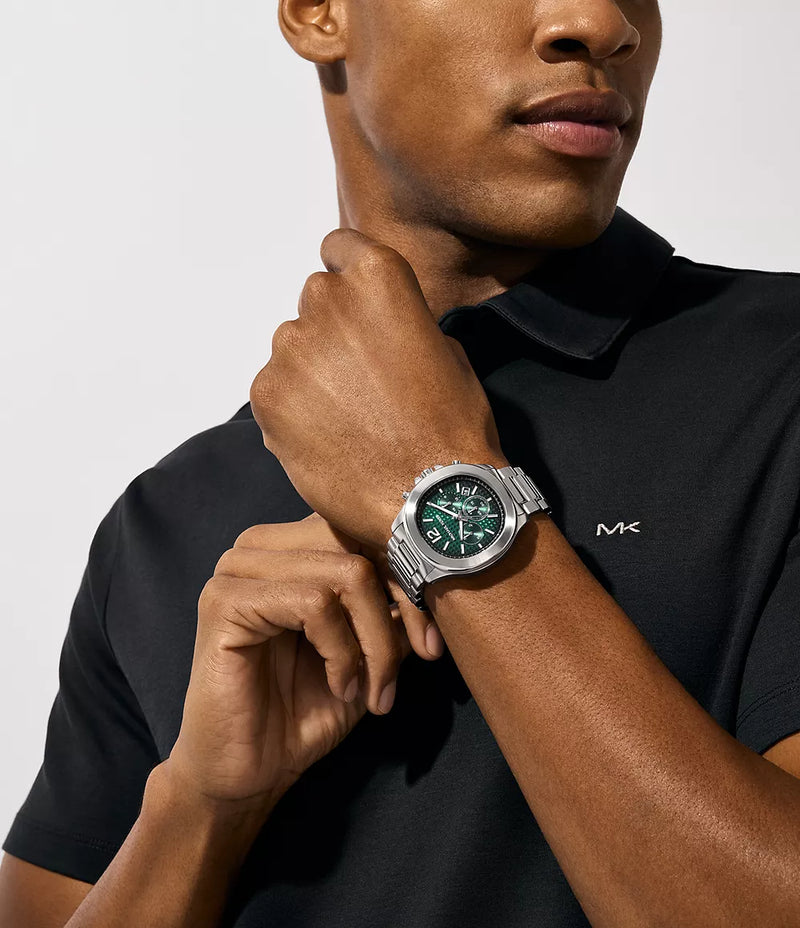 MK Sage Silver-Tone Men"s Watch