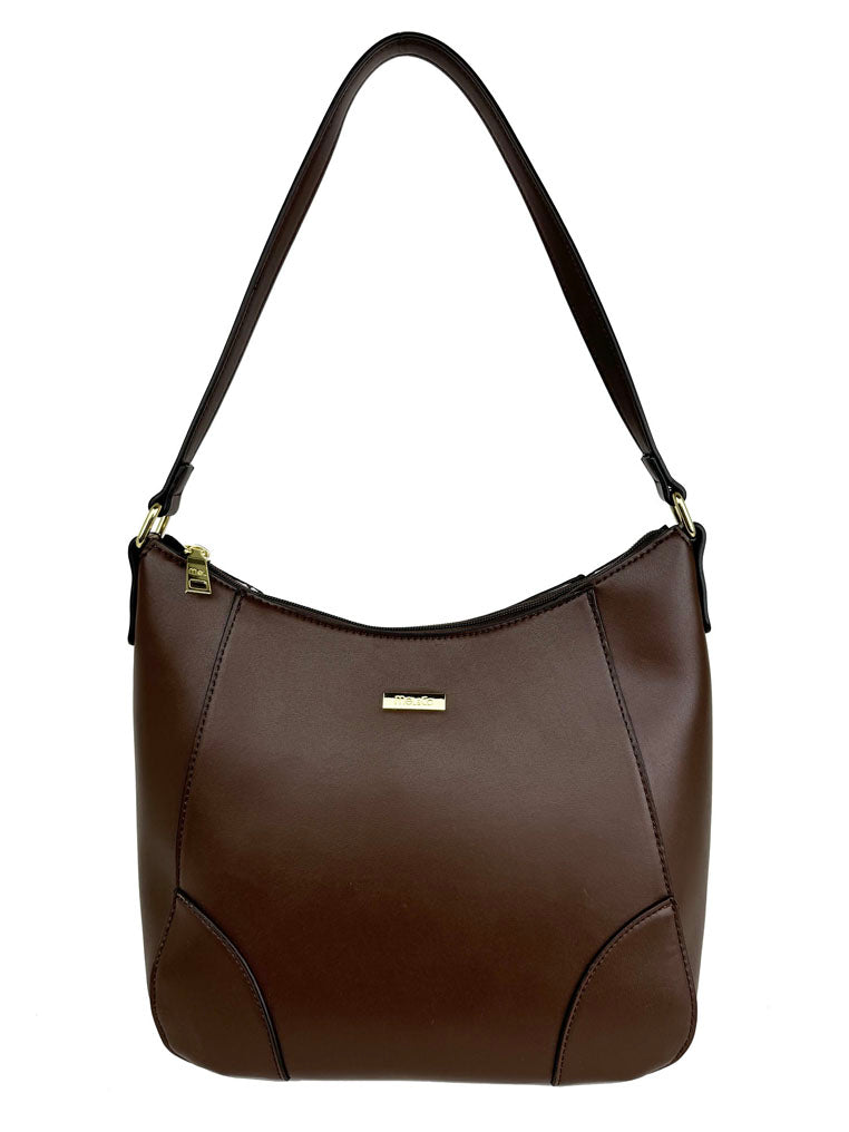 Faux Leather Lightweight Shoulder Bag