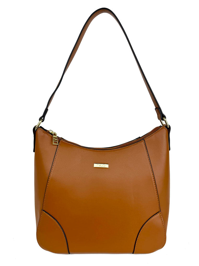 Faux Leather Lightweight Shoulder Bag