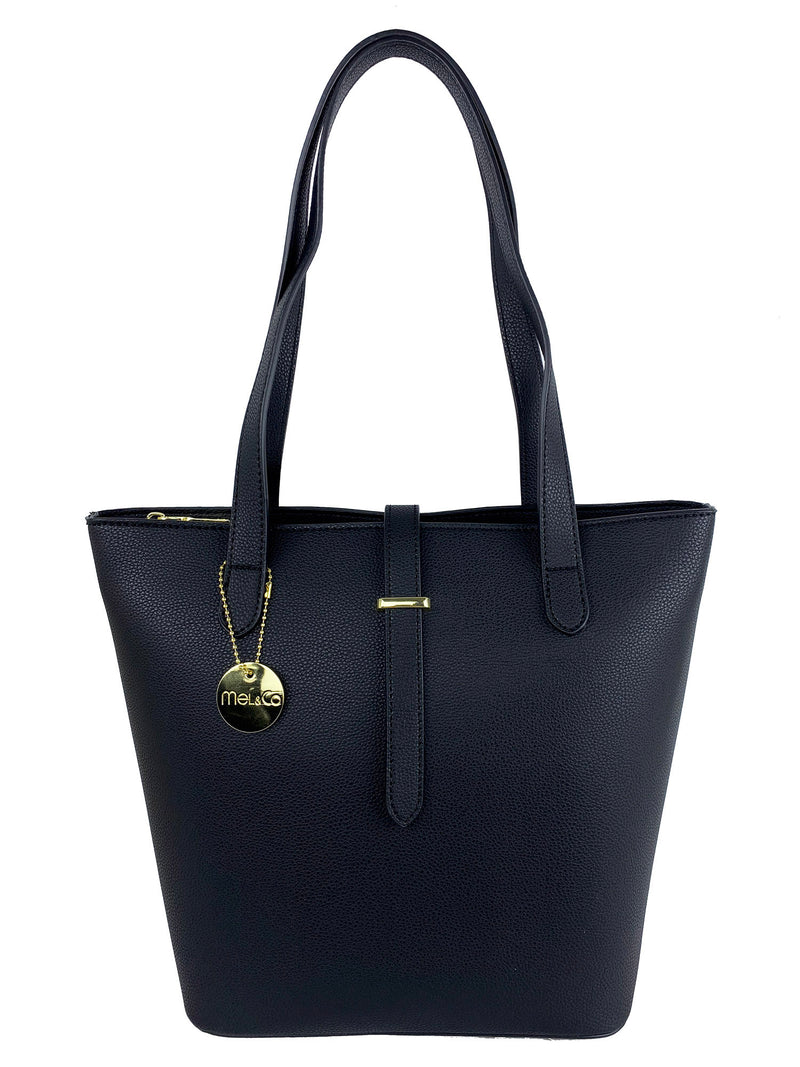 Grainy Belt Buckle Shoulder Bag