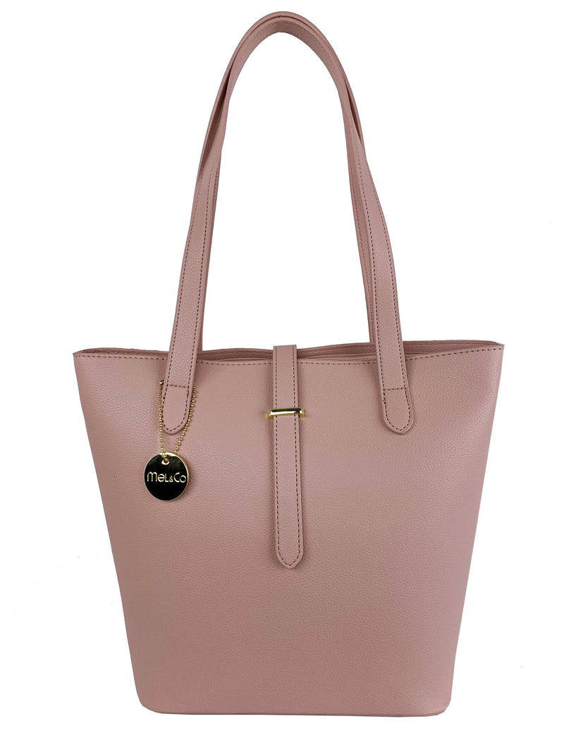 Grainy Belt Buckle Shoulder Bag
