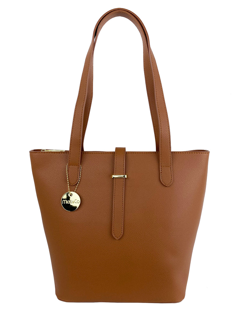 Grainy Belt Buckle Shoulder Bag