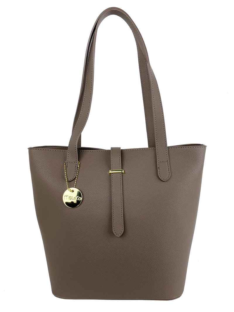 Grainy Belt Buckle Shoulder Bag