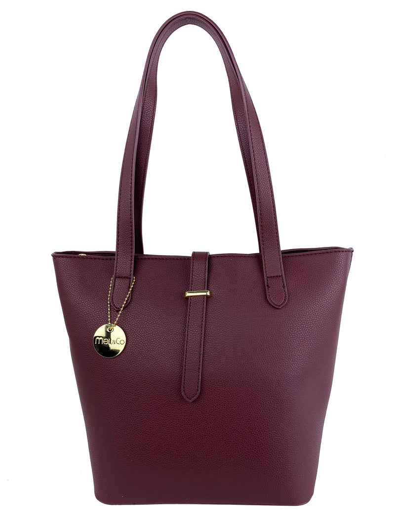 Grainy Belt Buckle Shoulder Bag
