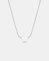 Mestige Fiji Necklace W Shell Pearl Silver Necklace