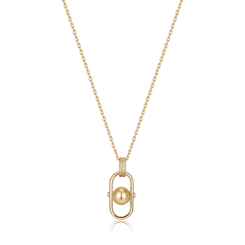 Ania Haie  Spaced Gold Orb Link Drop  45+5cm Necklace