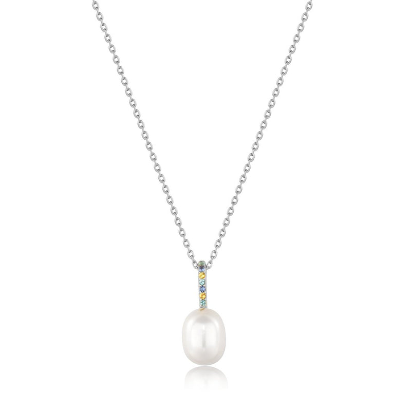 Ania Haie Muse Gem Pearl Drop 45Cm Necklace