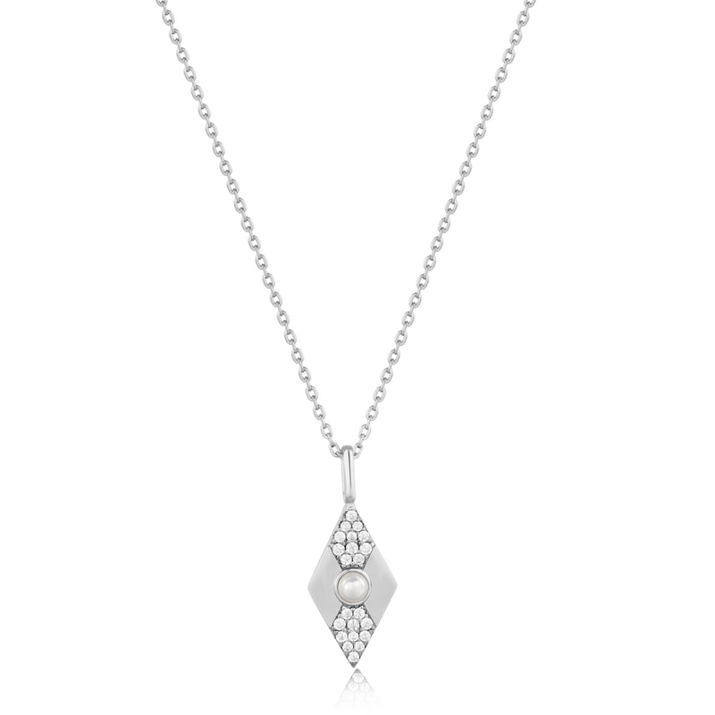 Ania Haie Muse Pearl Cz Geometric 45Cm Necklace