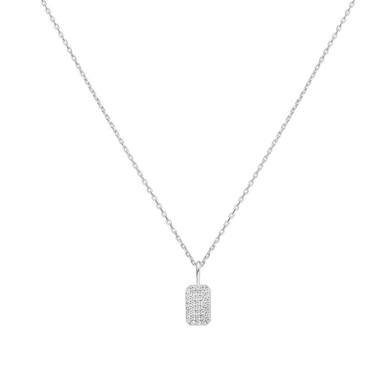 Ania Haie Sunny Gold/Silver Cz  Pave Pendant Necklace