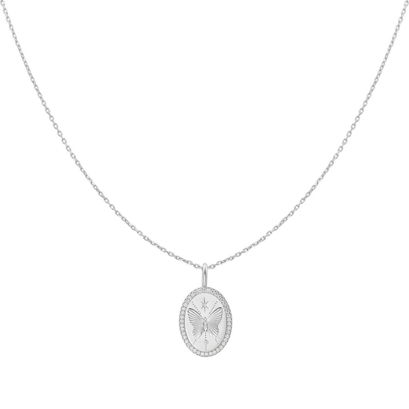 Ania Haie Sunny Silver Butterfly Neckalce
