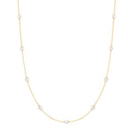 Ania Haie Dainty Gold/silver Pearl Station Necklace