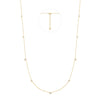 Ania Haie Dainty Gold/Silver Bezel Cz Station Necklace