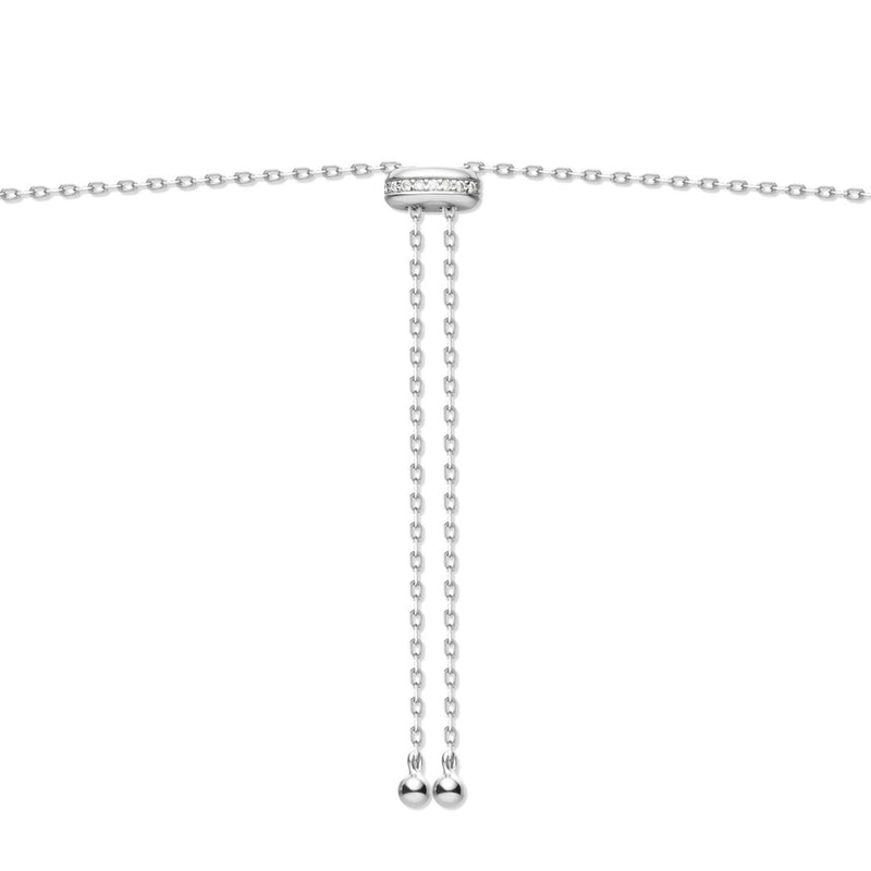 Ania Haie Dainty Gold/Silver Bezel Cz Station Necklace