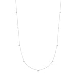 Ania Haie Dainty Gold/Silver Bezel Cz Station Necklace
