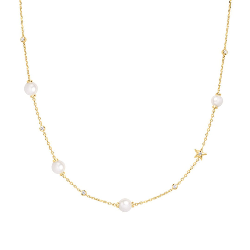 Ania Haie Dainty Gold/Silver Pearl/Star Necklace