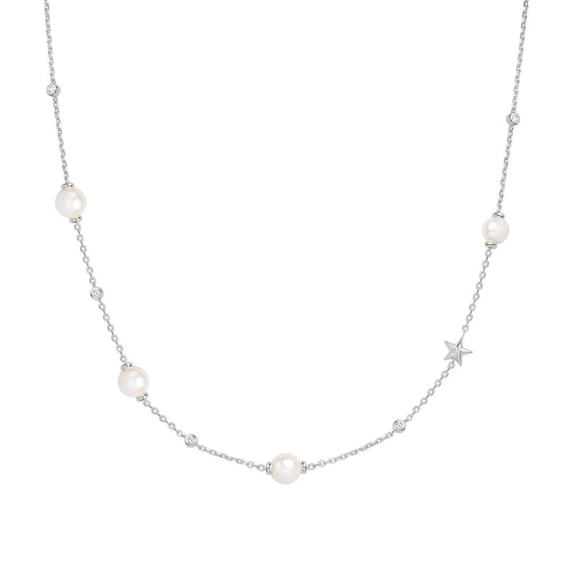 Ania Haie Dainty Gold/Silver Pearl/Star Necklace