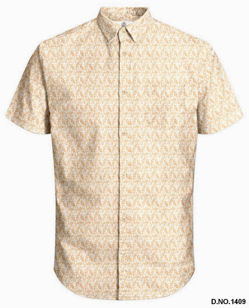 Harbour Bay Mens S/S Shirts Orange