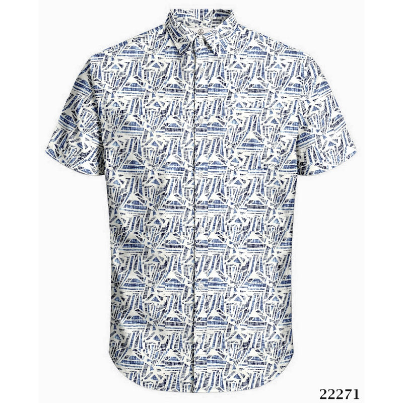 Harbour Bay Short Sleeve Shirt Blue