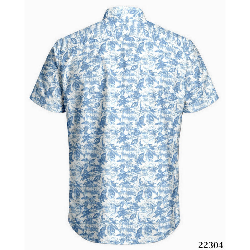 Harbour Bay Short Sleeve Shirt Blue