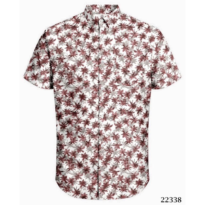 Harbour Bay Short Sleeve Shirt White Red